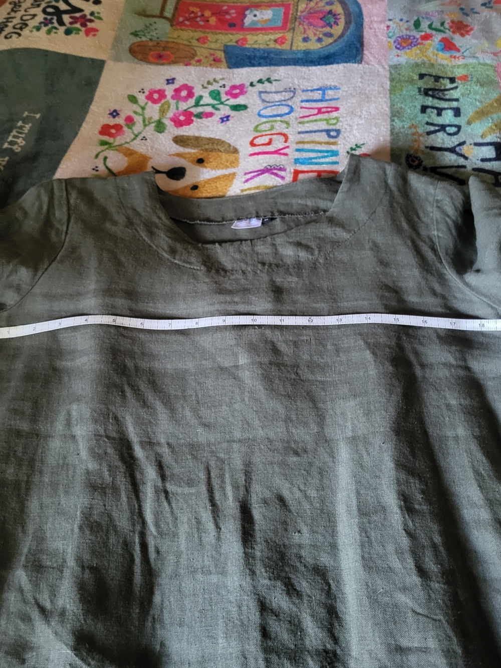 NWOT, LEN.ok Linen Khaki Green Linen Dress, Similar To Not Perfect Linen - Picture 5 of 16
